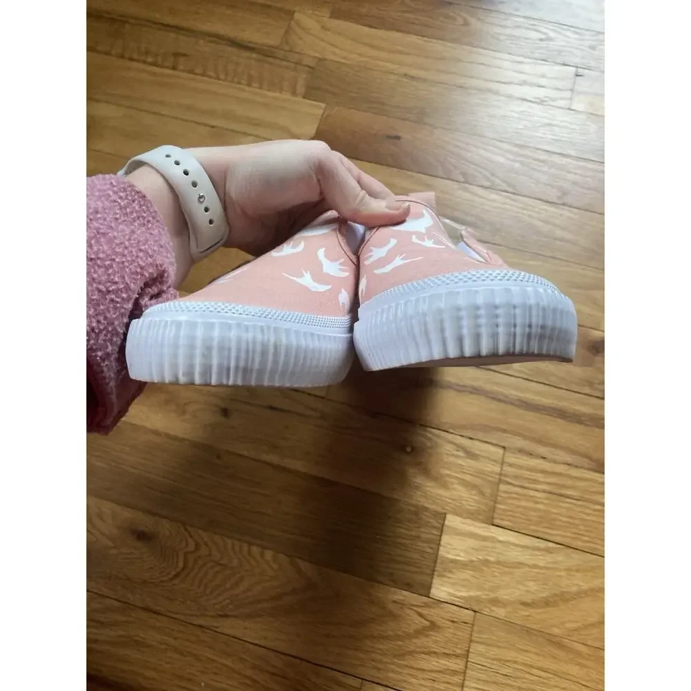 MCQ By Alexander McQueen Swallow Slip-On Sneaker - Women's Pink Canvas EU40